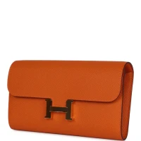 Hermes Constance Wallet To Go Orange Epsom Gold Hardware Hermes Constance Wallet To Go Orange Epsom Gold Hardware