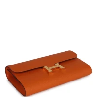 Hermes Constance Wallet To Go Orange Epsom Gold Hardware Hermes Constance Wallet To Go Orange Epsom Gold Hardware