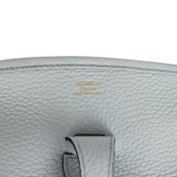 Hermes Evelyne III PM Bleu Pale Clemence Gold Hardware