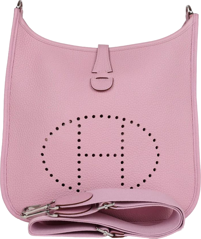 Hermes Evelyne III PM Mauve Sylvestre Clemence Palladium Hardware