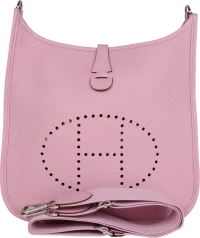Hermes Evelyne III PM Mauve Sylvestre Clemence Palladium Hardware Hermes Evelyne III PM Mauve Sylvestre Clemence Palladium Hardware