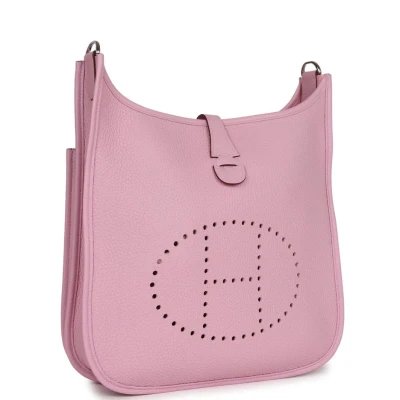 Hermes Evelyne III PM Mauve Sylvestre Clemence Palladium Hardware Hermes Evelyne III PM Mauve Sylvestre Clemence Palladium Hardware