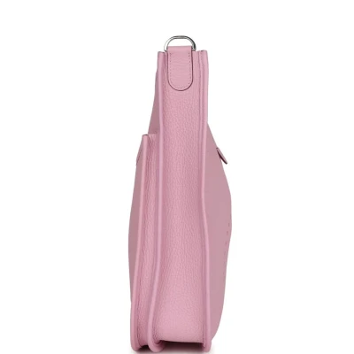 Hermes Evelyne III PM Mauve Sylvestre Clemence Palladium Hardware Hermes Evelyne III PM Mauve Sylvestre Clemence Palladium Hardware