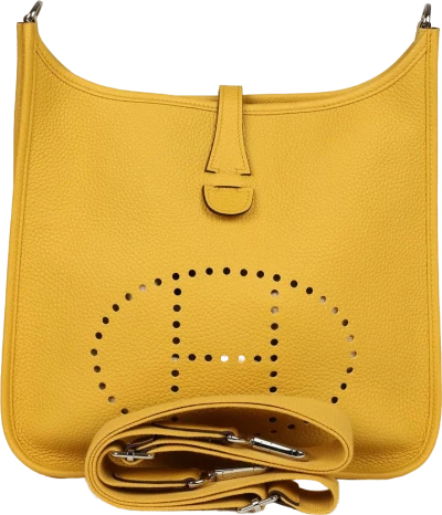Hermes Evelyne III PM Sun Clemence Palladium Hardware Hermes Evelyne III PM Sun Clemence Palladium Hardware