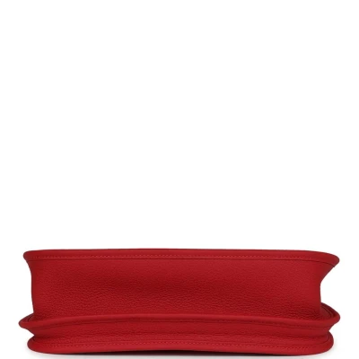 Hermes Evelyne III PM Vermillion Clemence Palladium Hardware Hermes Evelyne III PM Vermillion Clemence Palladium Hardware
