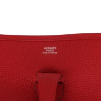 Hermes Evelyne III PM Vermillion Clemence Palladium Hardware Hermes Evelyne III PM Vermillion Clemence Palladium Hardware