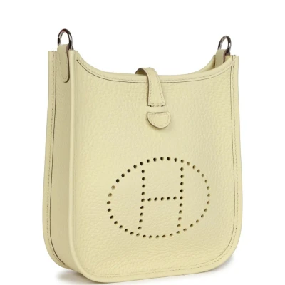 Hermes Evelyne TPM Jaune Milton Clemence Palladium Hardware Hermes Evelyne TPM Jaune Milton Clemence Palladium Hardware