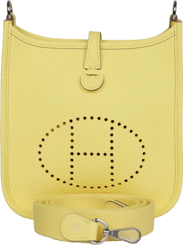 Hermes Evelyne TPM Limoncello Clemence Palladium Hardware