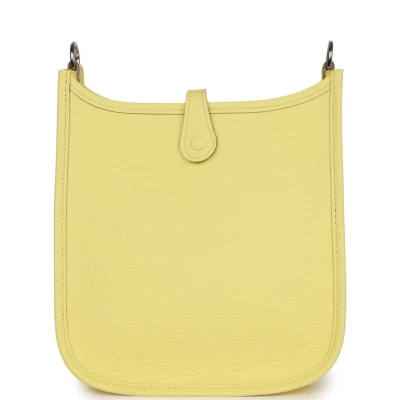 Hermes Evelyne TPM Limoncello Clemence Palladium Hardware Hermes Evelyne TPM Limoncello Clemence Palladium Hardware