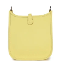 Hermes Evelyne TPM Limoncello Clemence Palladium Hardware Hermes Evelyne TPM Limoncello Clemence Palladium Hardware