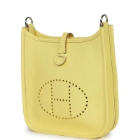 Hermes Evelyne TPM Limoncello Clemence Palladium Hardware Hermes Evelyne TPM Limoncello Clemence Palladium Hardware