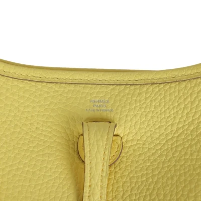 Hermes Evelyne TPM Limoncello Clemence Palladium Hardware Hermes Evelyne TPM Limoncello Clemence Palladium Hardware