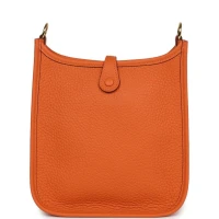 Hermes Evelyne TPM Orange Clemence Gold Hardware Hermes Evelyne TPM Orange Clemence Gold Hardware