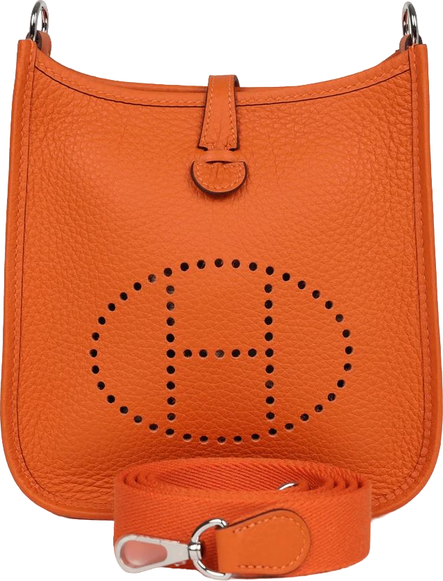 Hermes Evelyne TPM Orange Clemence Palladium Hardware