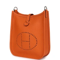 Hermes Evelyne TPM Orange Clemence Palladium Hardware Hermes Evelyne TPM Orange Clemence Palladium Hardware