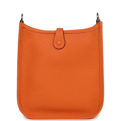 Hermes Evelyne TPM Orange Clemence Palladium Hardware Hermes Evelyne TPM Orange Clemence Palladium Hardware