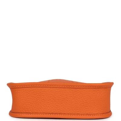 Hermes Evelyne TPM Orange Clemence Palladium Hardware Hermes Evelyne TPM Orange Clemence Palladium Hardware