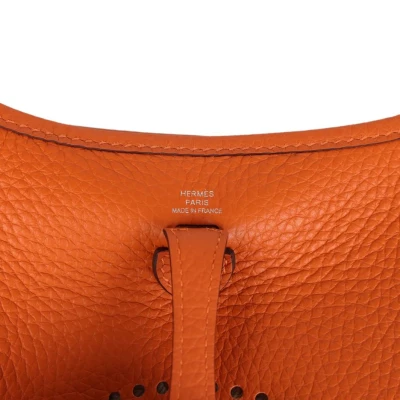 Hermes Evelyne TPM Orange Clemence Palladium Hardware Hermes Evelyne TPM Orange Clemence Palladium Hardware