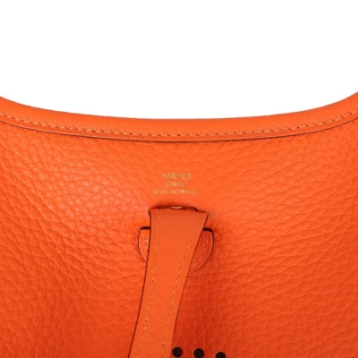 Hermes Evelyne TPM Orange Minium Clemence Gold Hardware