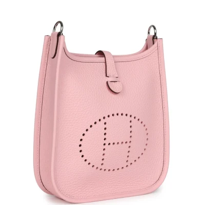 Hermes Evelyne TPM Rose Sakura Clemence Palladium Hardware Hermes Evelyne TPM Rose Sakura Clemence Palladium Hardware