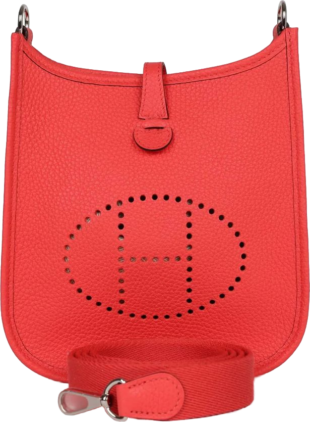 Hermes Evelyne TPM Rose Texas Clemence Palladium Hardware