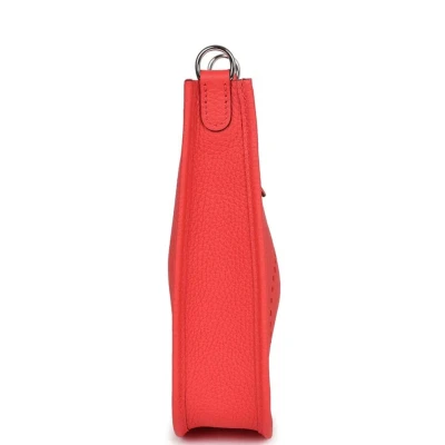 Hermes Evelyne TPM Rose Texas Clemence Palladium Hardware Hermes Evelyne TPM Rose Texas Clemence Palladium Hardware