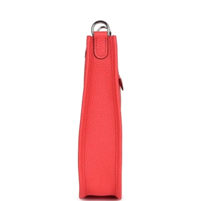 Hermes Evelyne TPM Rose Texas Clemence Palladium Hardware Hermes Evelyne TPM Rose Texas Clemence Palladium Hardware