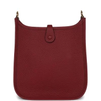 Hermes Evelyne TPM Rouge H Clemence Gold Hardware