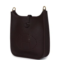Hermes Evelyne TPM Rouge Sellier Clemence Gold Hardware