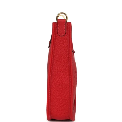 Hermes Evelyne TPM Vermillion Clemence Gold Hardware Hermes Evelyne TPM Vermillion Clemence Gold Hardware