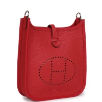 Hermes Evelyne TPM Vermillion Clemence Palladium Hardware Hermes Evelyne TPM Vermillion Clemence Palladium Hardware