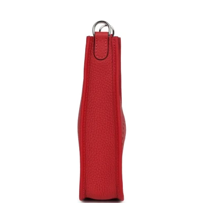 Hermes Evelyne TPM Vermillion Clemence Palladium Hardware Hermes Evelyne TPM Vermillion Clemence Palladium Hardware