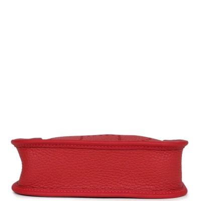 Hermes Evelyne TPM Vermillion Clemence Palladium Hardware Hermes Evelyne TPM Vermillion Clemence Palladium Hardware