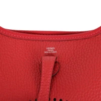 Hermes Evelyne TPM Vermillion Clemence Palladium Hardware Hermes Evelyne TPM Vermillion Clemence Palladium Hardware