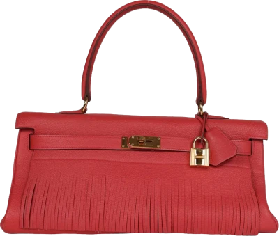 Hermes Fringe Shoulder Kelly 42 JPG Bougainvillea Clemence Gold Hardware Hermes Fringe Shoulder Kelly 42 JPG Bougainvillea Clemence Gold Hardware
