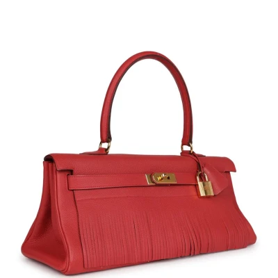 Hermes Fringe Shoulder Kelly 42 JPG Bougainvillea Clemence Gold Hardware Hermes Fringe Shoulder Kelly 42 JPG Bougainvillea Clemence Gold Hardware