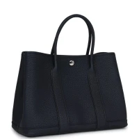 Hermes Garden Party 30 Bleu Nuit Negonda Palladium Hardware Hermes Garden Party 30 Bleu Nuit Negonda Palladium Hardware