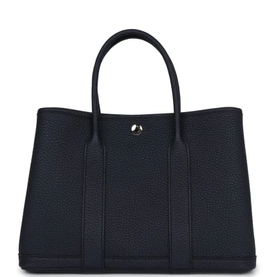 Hermes Garden Party 30 Bleu Nuit Negonda Palladium Hardware Hermes Garden Party 30 Bleu Nuit Negonda Palladium Hardware