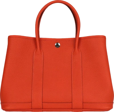 Hermes Garden Party 30 Capucine Negonda Palladium Hardware Hermes Garden Party 30 Capucine Negonda Palladium Hardware