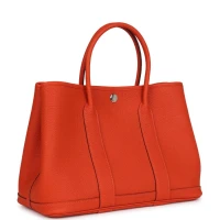 Hermes Garden Party 30 Capucine Negonda Palladium Hardware Hermes Garden Party 30 Capucine Negonda Palladium Hardware
