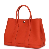Hermes Garden Party 30 Capucine Negonda Palladium Hardware Hermes Garden Party 30 Capucine Negonda Palladium Hardware