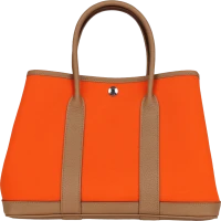 Hermes Garden Party 30 Orange Minium Toile and Biscuit Negonda Palladium Hardware Hermes Garden Party 30 Orange Minium Toile and Biscuit Negonda Palladium Hardware