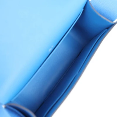Hermes Geta Bag Bleu France Chevre Palladium Hardware Hermes Geta Bag Bleu France Chevre Palladium Hardware