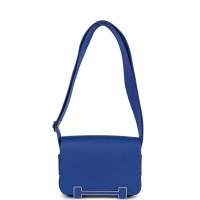 Hermes Geta Bleu Electric Chevre Palladium Hardware Hermes Geta Bleu Electric Chevre Palladium Hardware