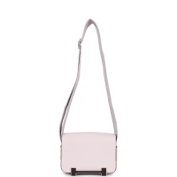 Hermes Geta Mauve Pale and Rouge Sellier Chevre Palladium Hardware Hermes Geta Mauve Pale and Rouge Sellier Chevre Palladium Hardware