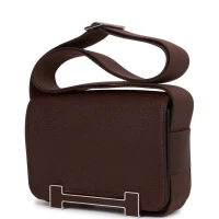 Hermes Geta Rouge Sellier Chevre Palladium Hardware Hermes Geta Rouge Sellier Chevre Palladium Hardware