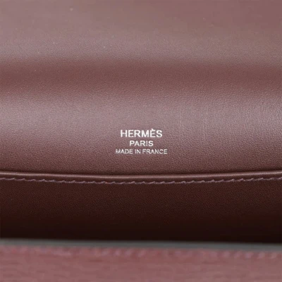 Hermes Geta Rouge Sellier Chevre Palladium Hardware Hermes Geta Rouge Sellier Chevre Palladium Hardware