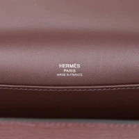 Hermes Geta Rouge Sellier Chevre Palladium Hardware Hermes Geta Rouge Sellier Chevre Palladium Hardware