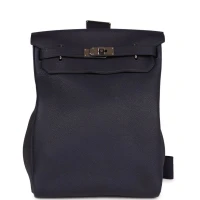 Hermes Hac A Dos GM Backpack Bleu Nuit Togo Palladium Hardware Hermes Hac A Dos GM Backpack Bleu Nuit Togo Palladium Hardware