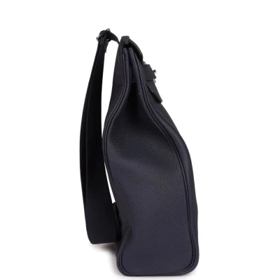 Hermes Hac A Dos GM Backpack Bleu Nuit Togo Palladium Hardware Hermes Hac A Dos GM Backpack Bleu Nuit Togo Palladium Hardware